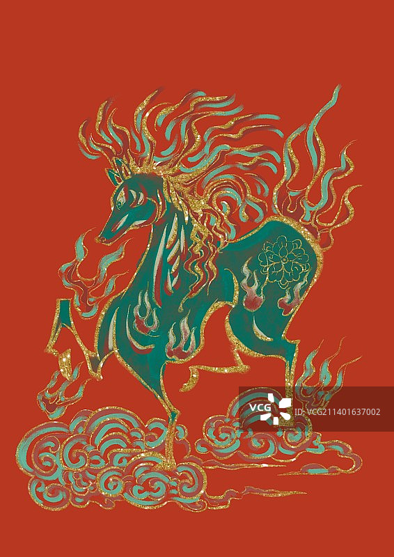 马年纹样图片素材