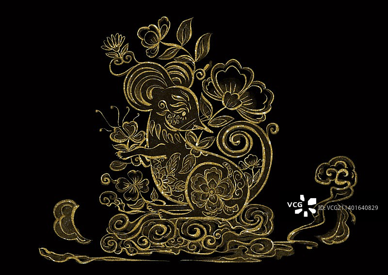 鼠年纹样图片素材