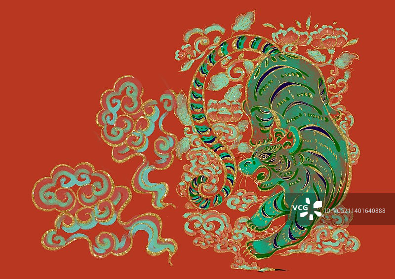 虎年纹样图片素材