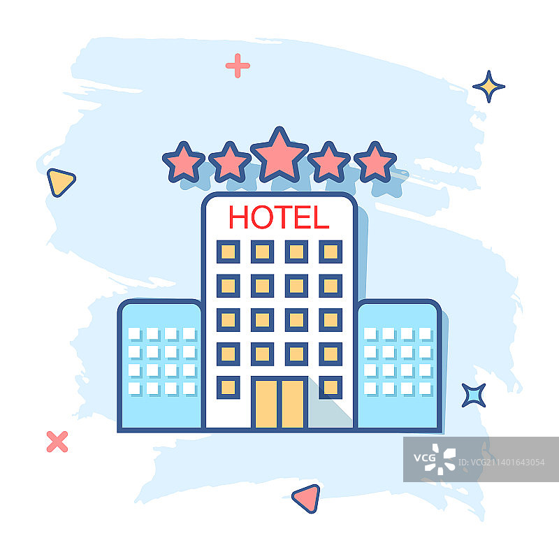 卡通风格的酒店标志图片素材