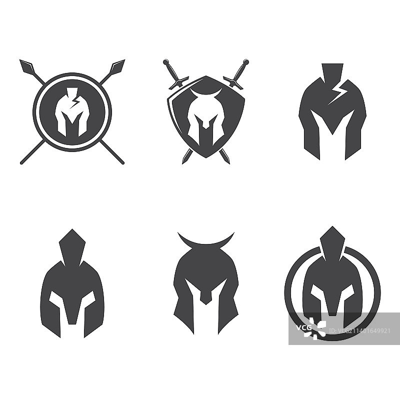 斯巴达头盔标志图片素材