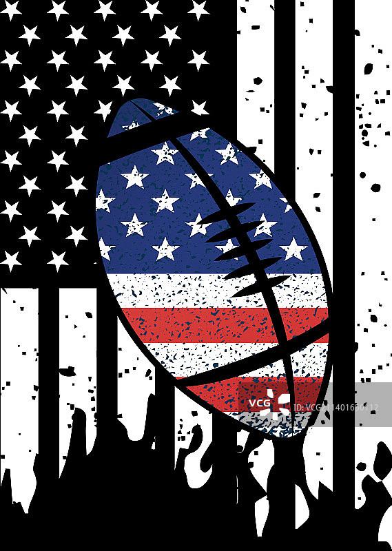 美式橄榄球T恤设计图片素材