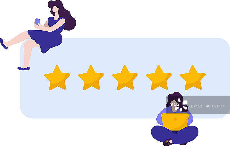 用笔记本和手机在线的女人图片素材