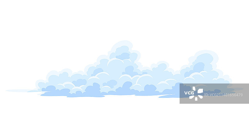 卡通云抽象白色云景图标图片素材