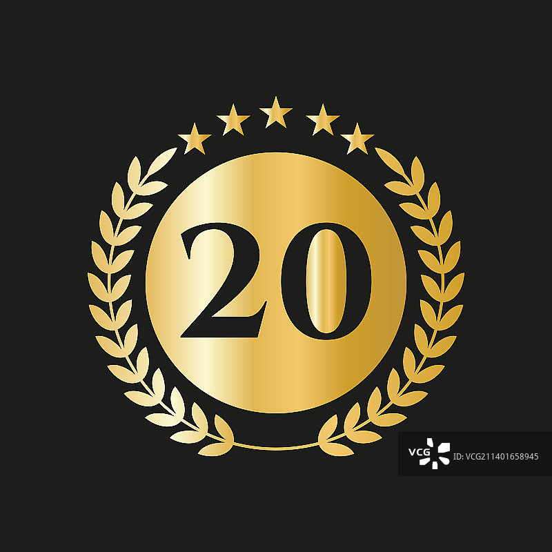 20周年庆典图标标志图片素材