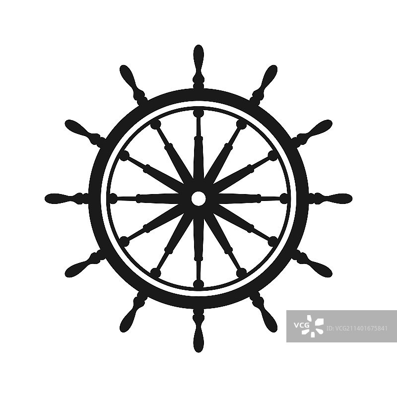 复古船只舵轮图片素材