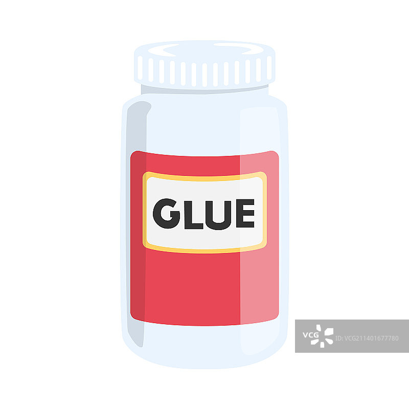 美术用塑料瓶装白色液体胶水图片素材