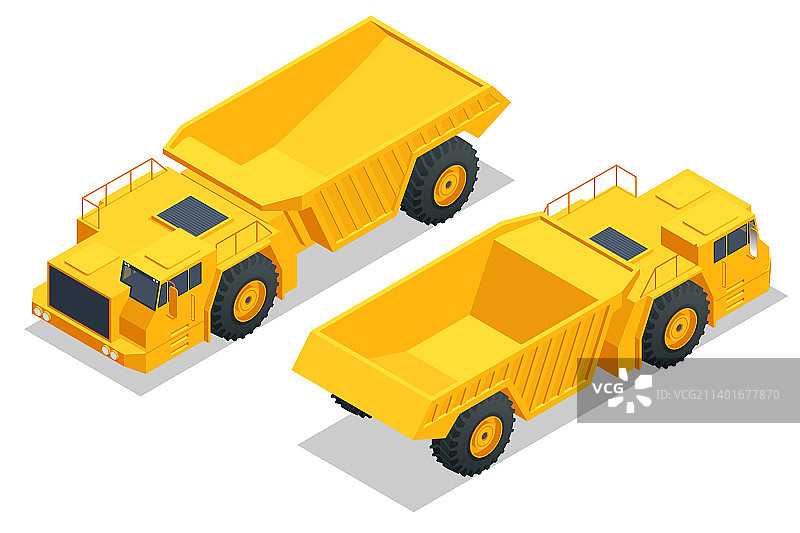 2.5D矿用自卸车地下矿车图片素材