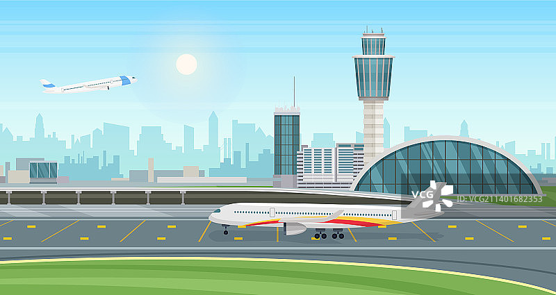 机场景观与航站楼图片素材