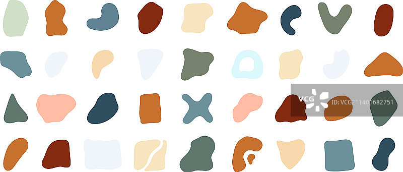 抽象现代有机形状图片素材