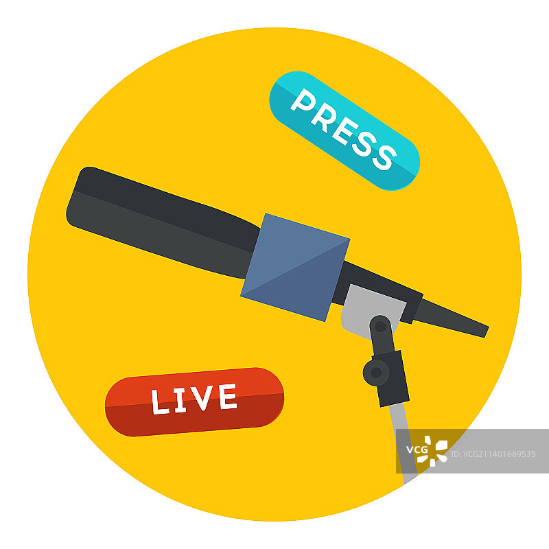 圆形直播图标图片素材