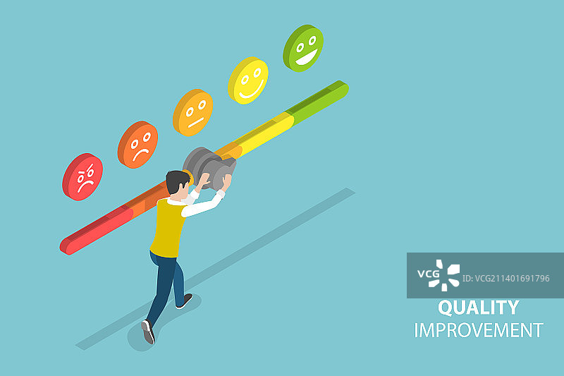 三维等距平面概念图片素材