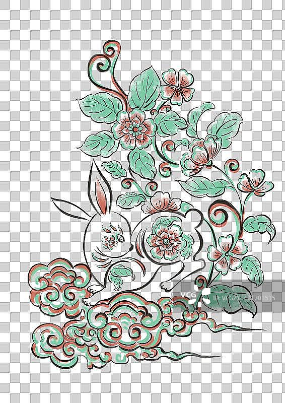 兔年纹样图片素材