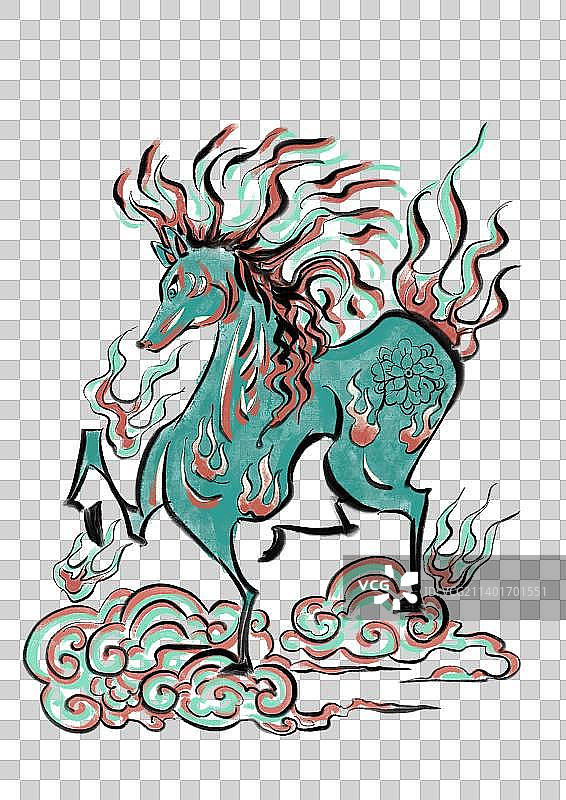 马年纹样图片素材