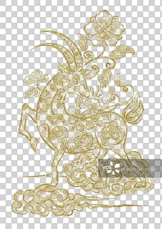 羊年纹样图片素材