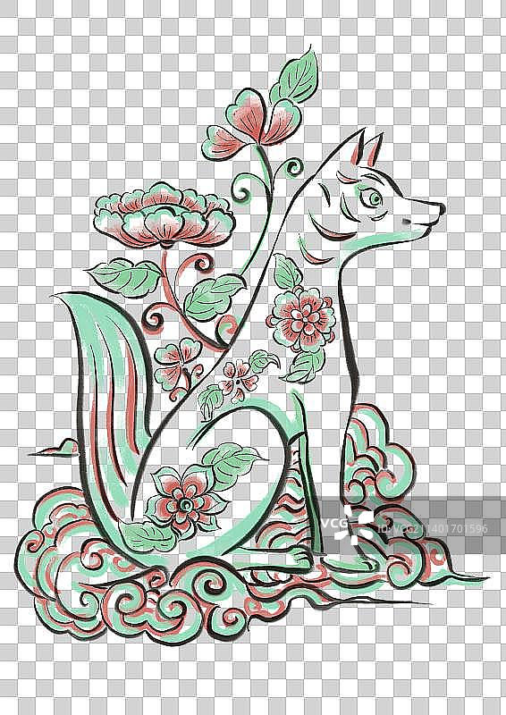 狗年纹样图片素材