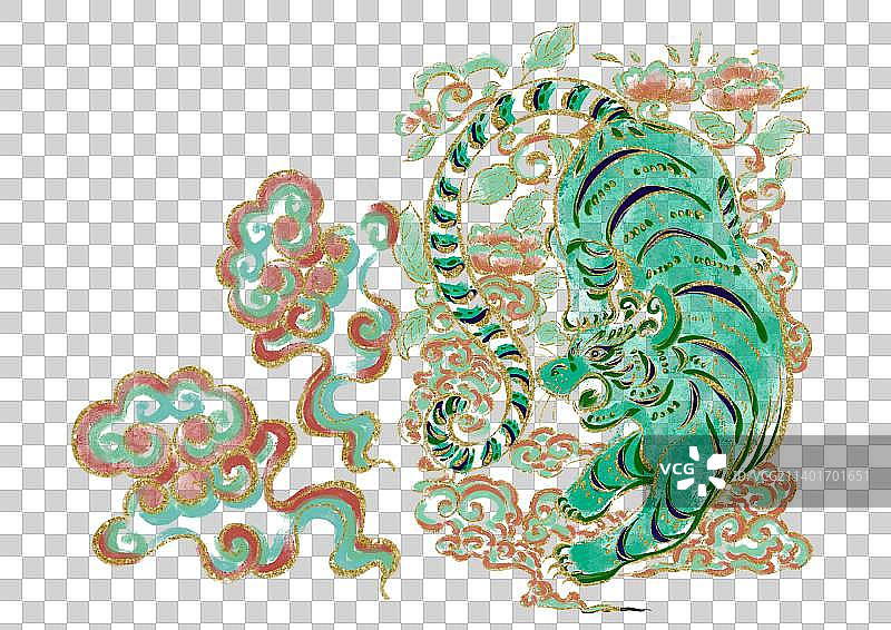 虎年纹样图片素材