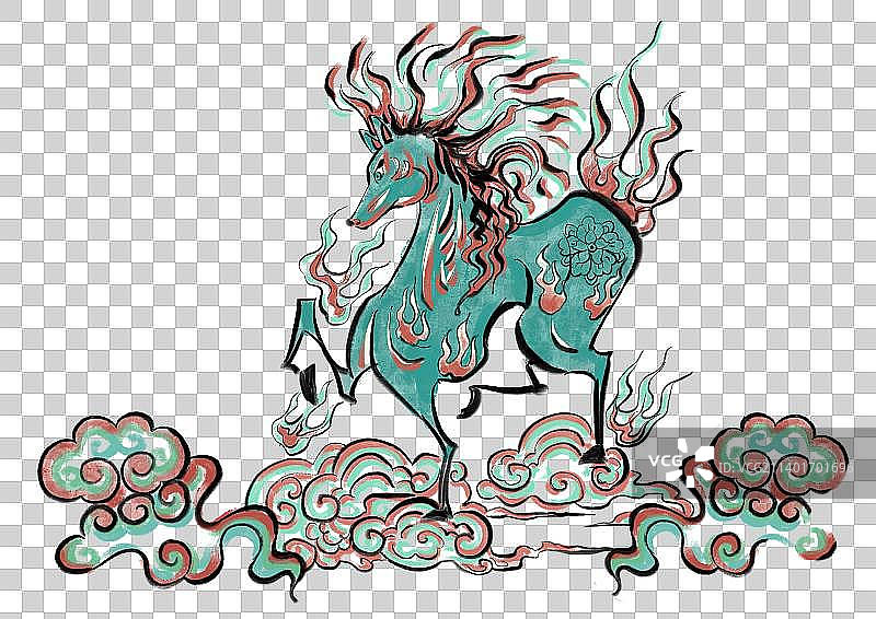 马年纹样图片素材