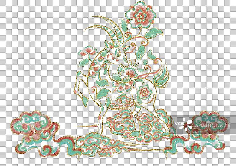 羊年纹样图片素材