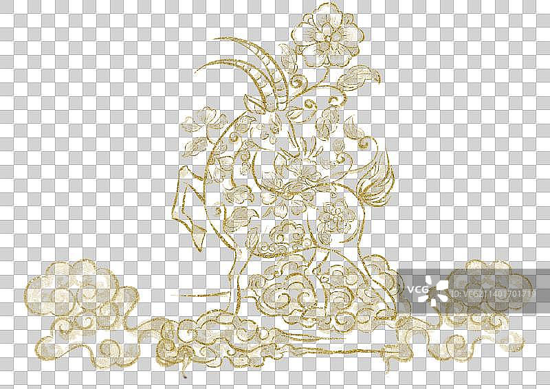 羊年纹样图片素材