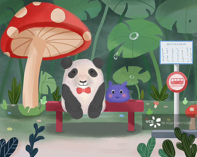 森林聚会图片素材