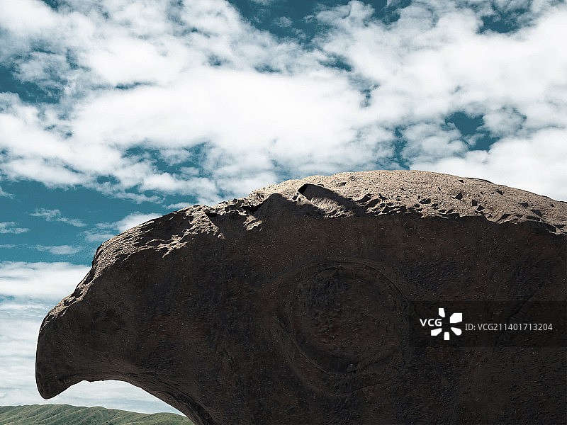 老鹰雕塑图片素材