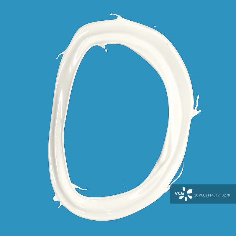 圆圈形状牛奶图片素材