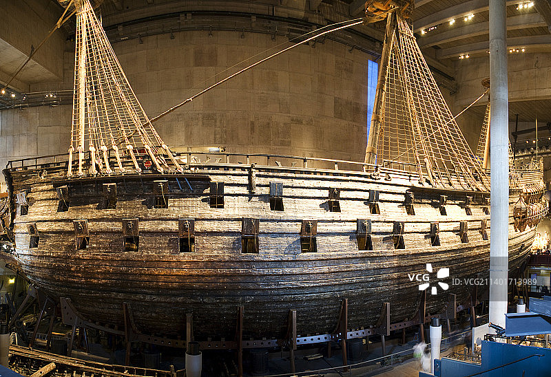 瑞典，斯德哥尔摩，瓦萨沉船博物馆。图片素材