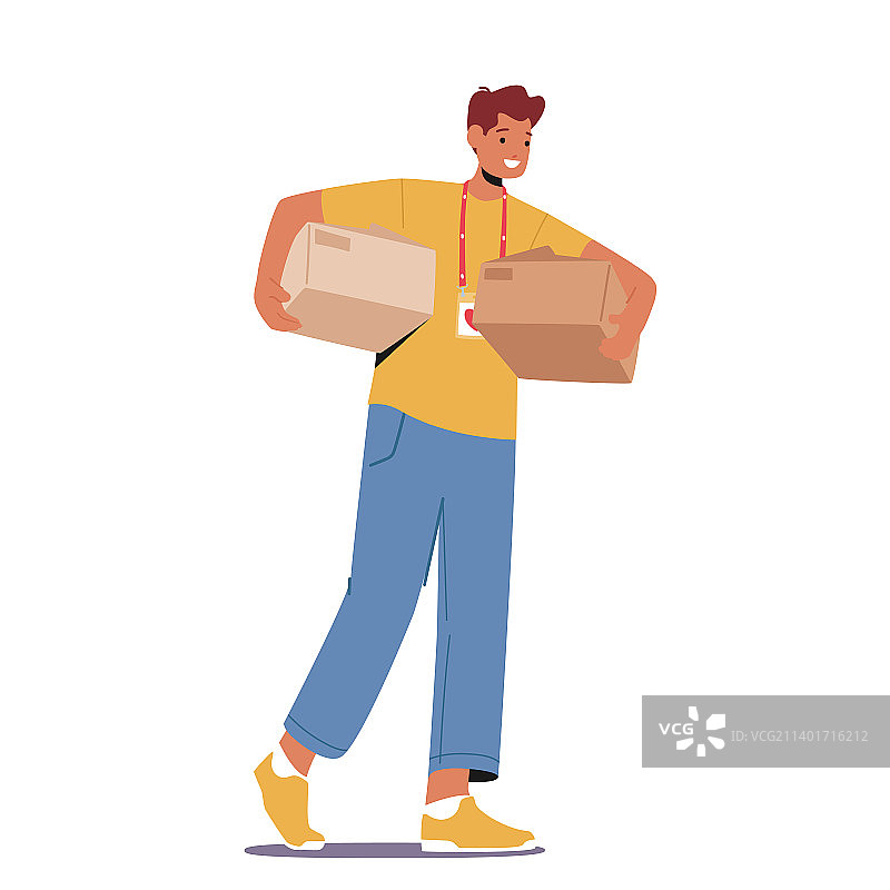 志愿者捐赠人道主义援助物资图片素材