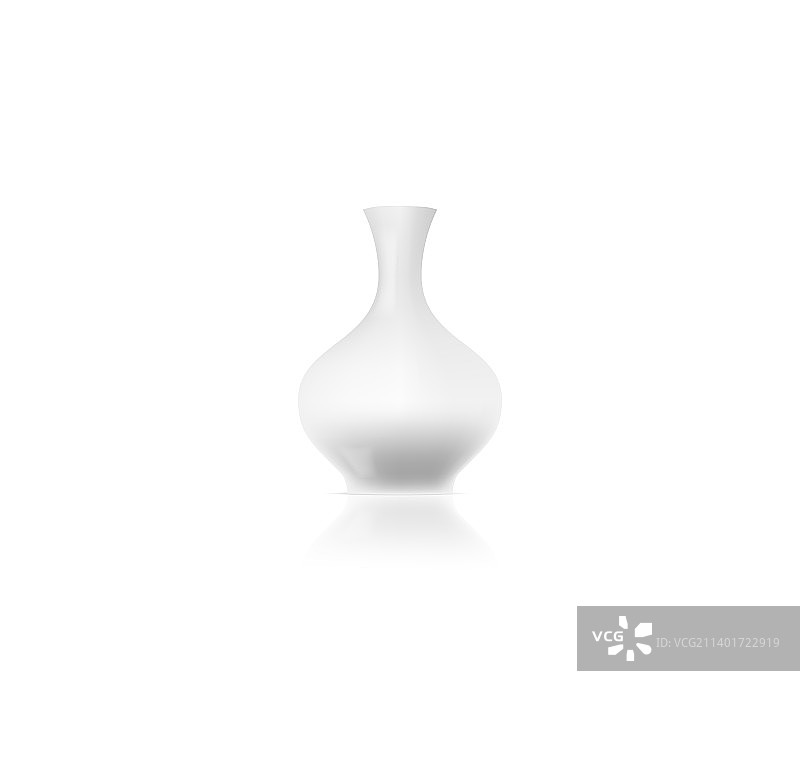 陶瓷花瓶3D模型白色陶器花瓶图片素材