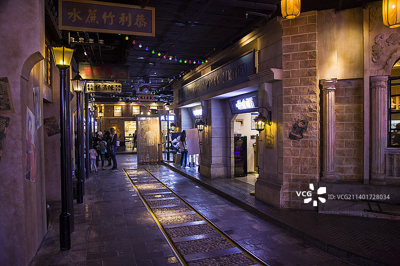 上海老街风情街图片素材