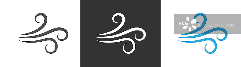 风向标图标符号和象形图模板图片素材