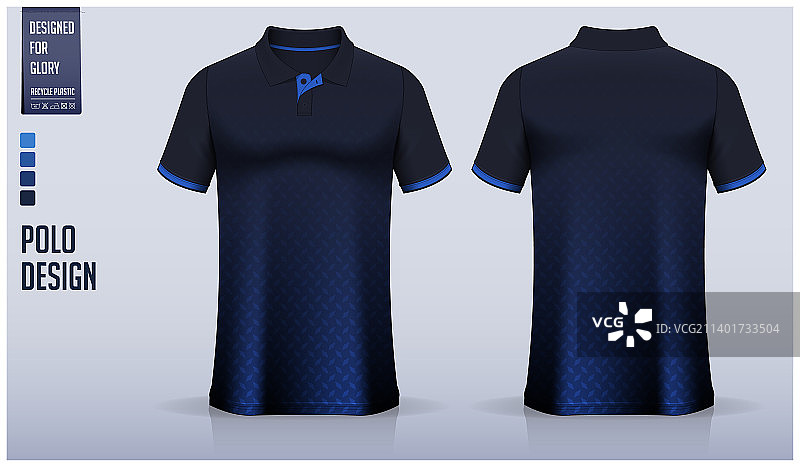 Polo衫样机模板金属图案设计图片素材