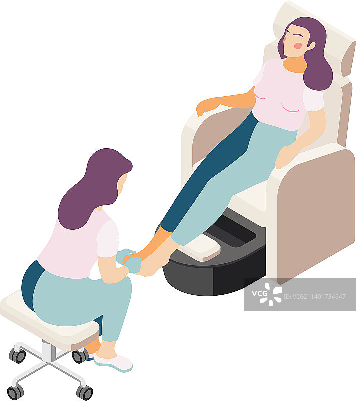 2.5D足部护理图片素材