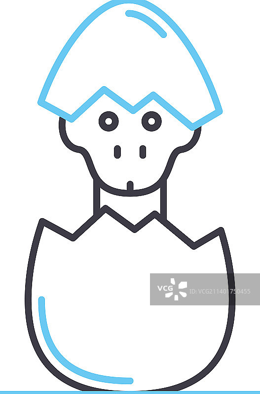 恐龙蛋轮廓图标符号图片素材