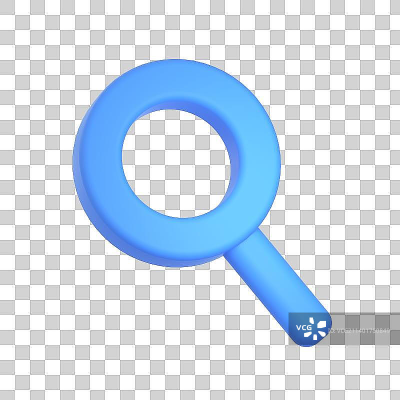 蓝色的搜索图标图片素材