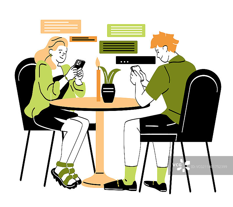 在线聊天概念图片素材