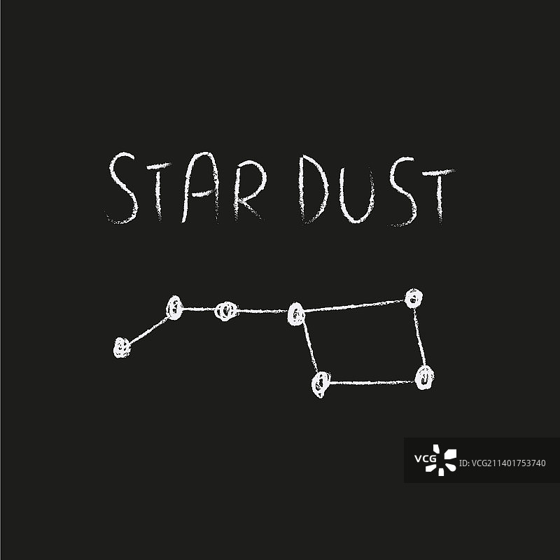 儿童手绘风格宇宙涂鸦图片素材