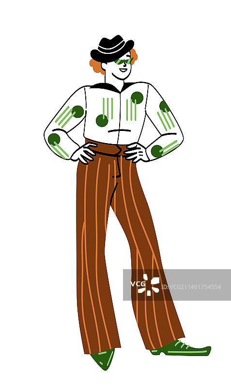 80年代风格的人物图片素材