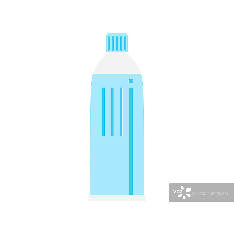 白色背景上的扁平风格乳霜管图片素材