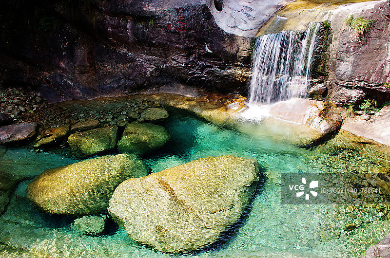 翡翠谷瀑布图片素材