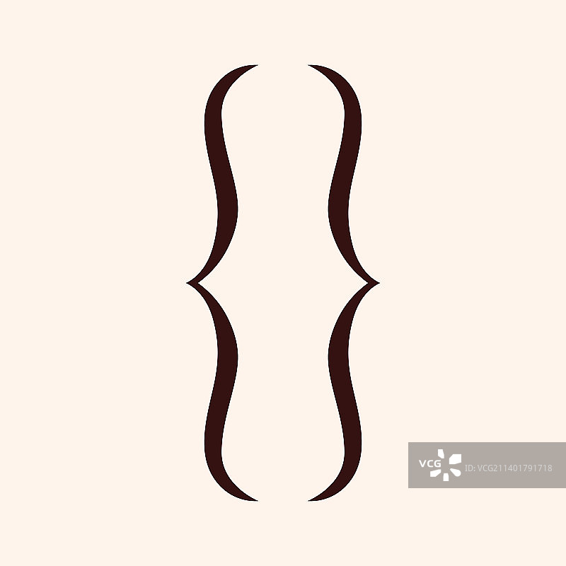 花括号双括号标点符号图片素材