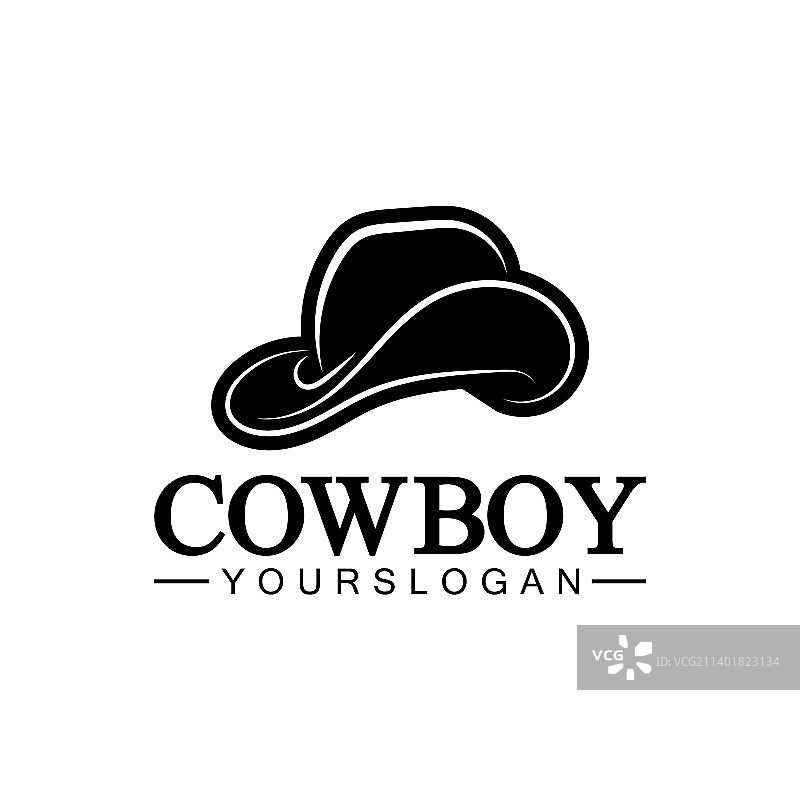 牛仔帽logo图标设计模板图片素材