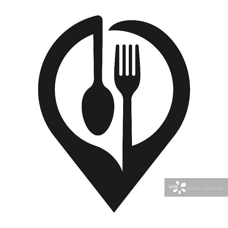 餐厅位置图标餐厅地图图片素材