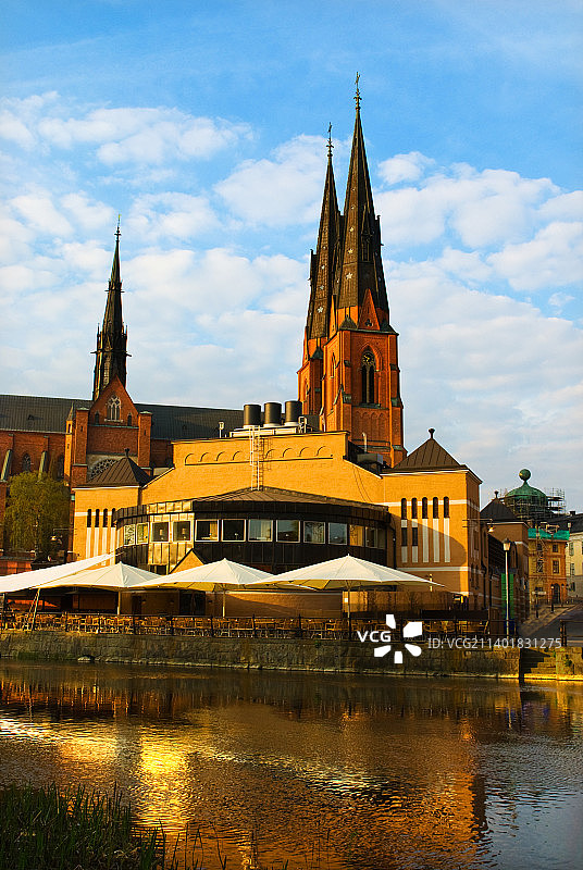 瑞典，乌普萨拉，城市风景。图片素材