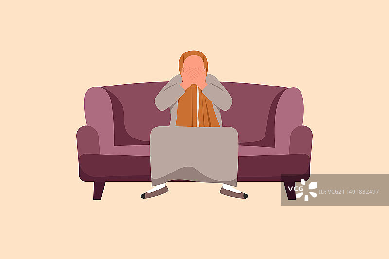 商业设计图：沮丧的阿拉伯男人图片素材