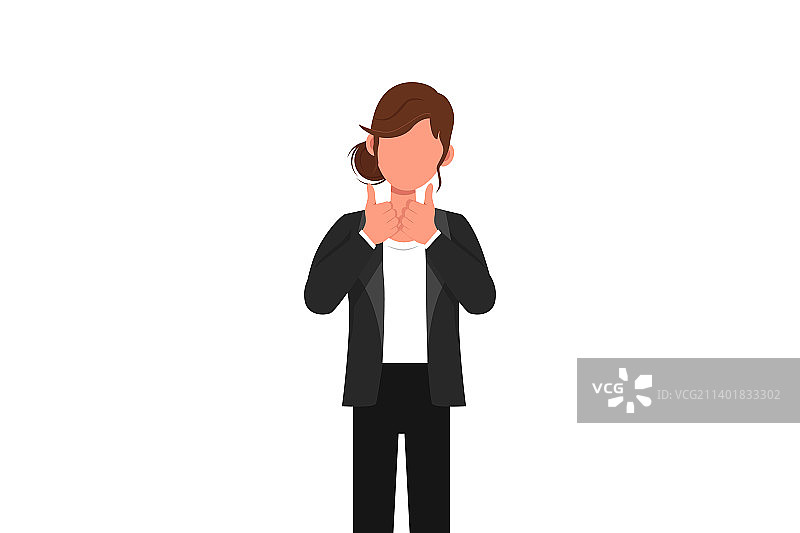 带有两个商务人士的商业设计图图片素材