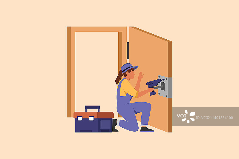 商业设计图纸门服务装饰图片素材