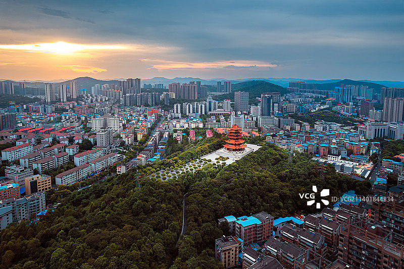 湖南省郴州市五岭阁公园图片素材