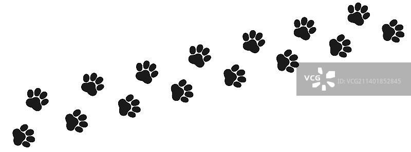 小狗脚印爪子图案背景图片素材